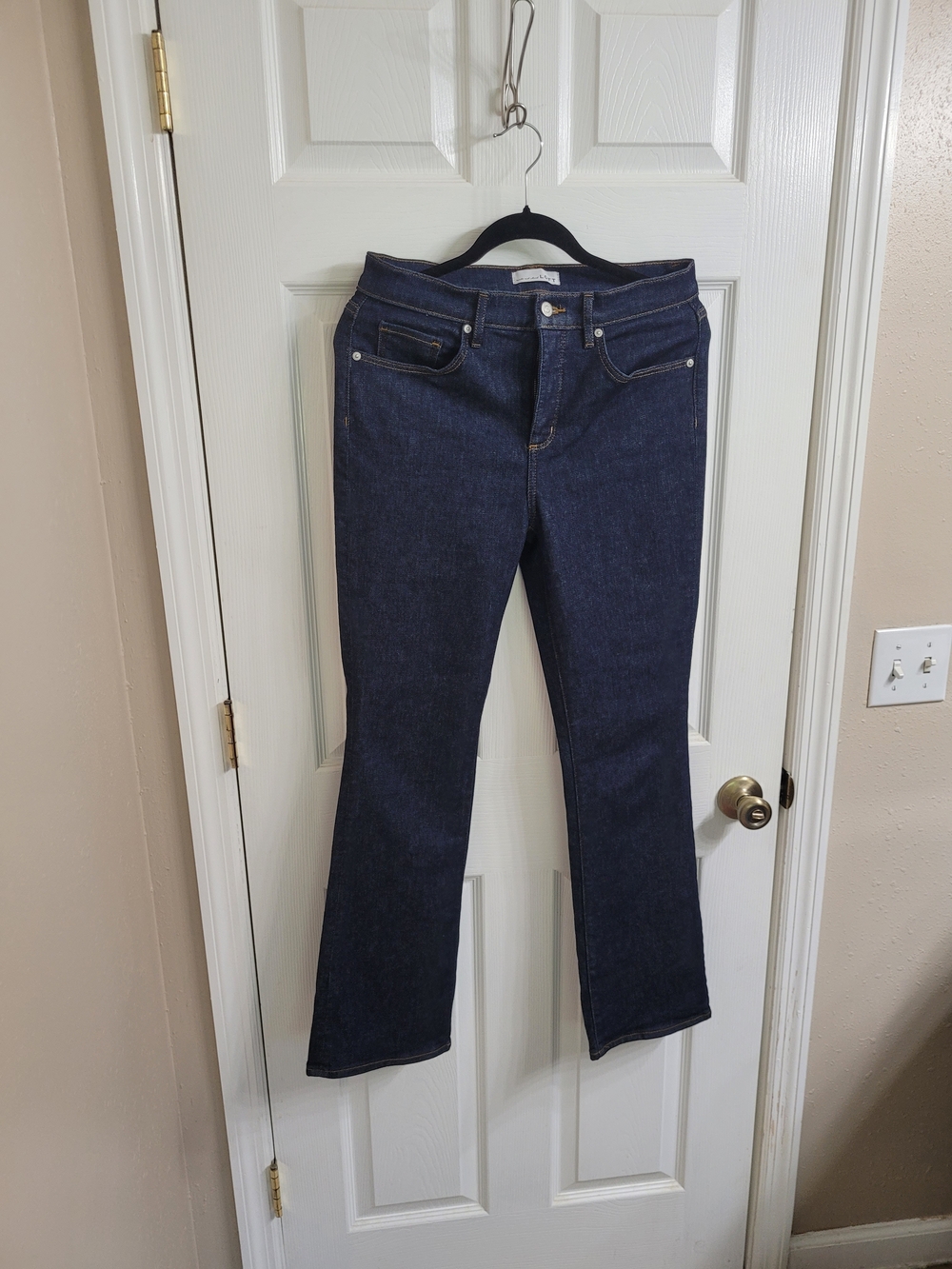 LOFT Dark Indigo Boot-Cut Jeans